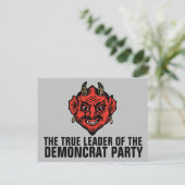 DEMONCRAT DEMOKRAT PARTY SATAN POSTCARD POSTKARTE (Stehend Vorderseite)