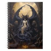 Demoness Dark Fantasy Goth Gothic Art Notizblock (Vorderseite)