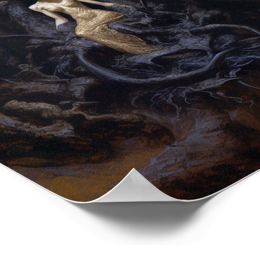 Demoness Dark Fantasy Goth Gothic Art Poster (Ecke)