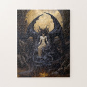 Demoness Dark Fantasy Goth Gothic Art Puzzle (Vertikal)