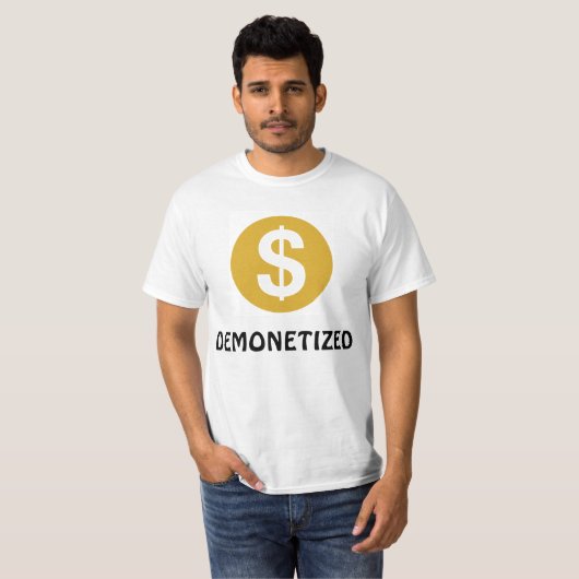 DEMONETIZED T - Shirt (Vorne ganz)