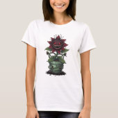 Demonic Bloodbloom in Cursed Pot T-Shirt (Vorderseite)