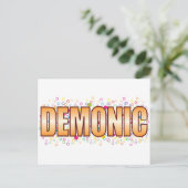 Demonic Buble Tag Postkarte (Stehend Vorderseite)