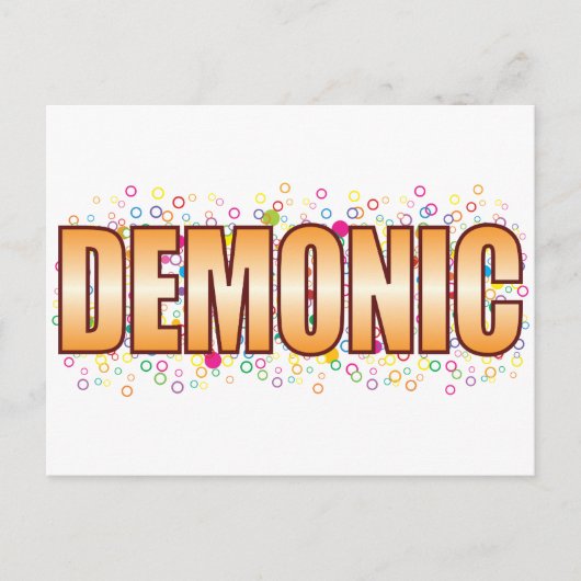 Demonic Buble Tag Postkarte (Vorderseite)