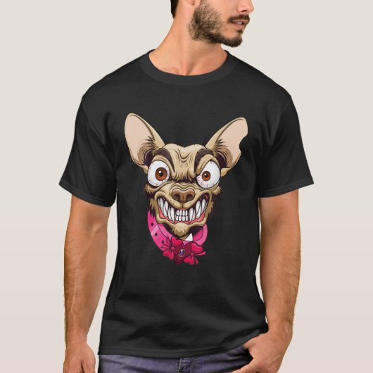 Demonic Chihuahua, Evil Chihuahua, Angry Chihuahua T-Shirt (Vorderseite)