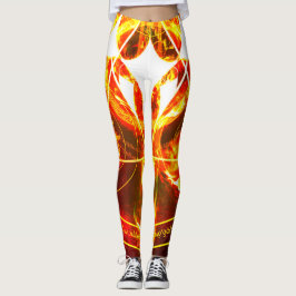 Demonic Hellfire Sigil von Chaos Infernal Red Leggings
