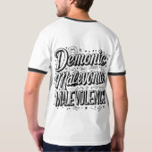 Demonic Malevolence Men's Ringer T - Shirt 👕 ✅ (Rückseite)