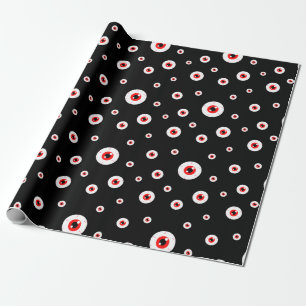Demonic Red Eyeballs Geschenkpapier