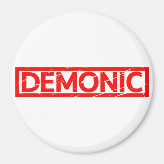 Demonische Briefmarke Magnet (Vorne)