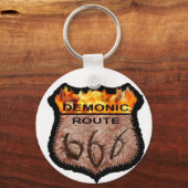 Demonische Route 666 Schlüsselanhänger (Vorderseite)