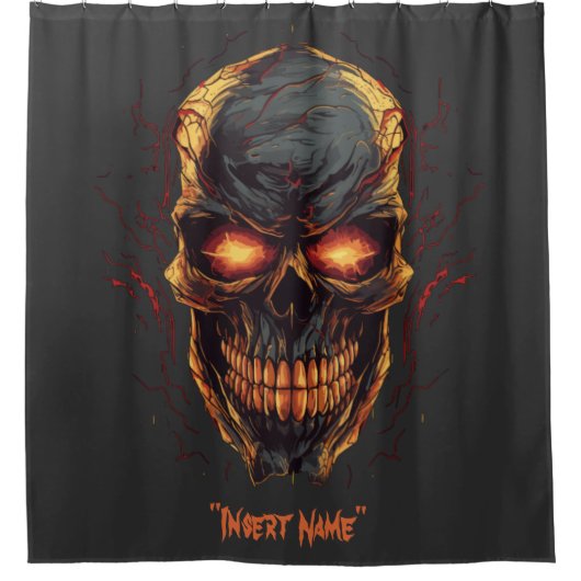 Demonische Zähigkeit Duschvorhang (Vorderseite)