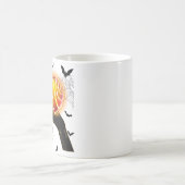 Demonischer Geist mit flammendem Kristallball | Ev Kaffeetasse (Mittel)