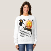 Demonischer Geist mit flammendem Kristallball Sweatshirt (Vorne ganz)