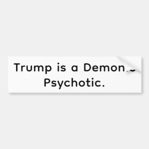 Demonischer Psychotischer Trump Hankamer Artjunkha Autoaufkleber