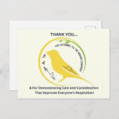 Demonstrating Care and Consideration Postkarte (Vorne/Hinten)