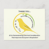 Demonstrating Care and Consideration Postkarte (Vorderseite)