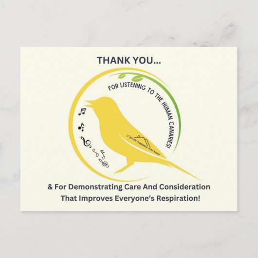 Demonstrating Care and Consideration Postkarte (Vorderseite)