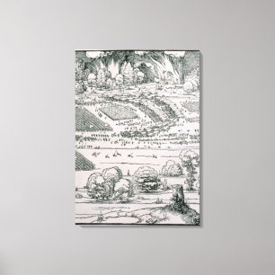 Demonstration der Verteidigungsmaßnahme Leinwanddruck