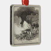 Demonstration in Jersey City Ornament Aus Metall (Rechts)