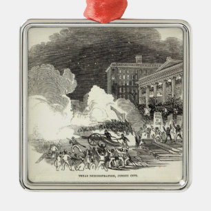 Demonstration in Jersey City Ornament Aus Metall