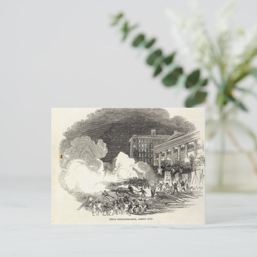 Demonstration in Jersey City Postkarte (Stehend Vorderseite)