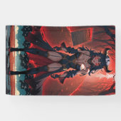 Demonstration mit Kontakt an Crossroads, Anime Dem Banner (Horizontal)