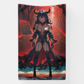 Demonstration mit Kontakt an Crossroads, Anime Dem Banner (Vertikal)