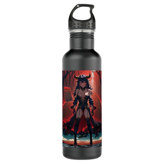 Demonstration mit Kontakt an Crossroads, Anime Dem Edelstahlflasche (Vorderseite)