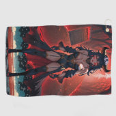 Demonstration mit Kontakt an Crossroads, Anime Dem Golfhandtuch (Horizontal)