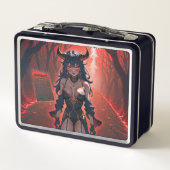 Demonstration mit Kontakt an Crossroads, Anime Dem Metall Brotdose (Rückseite)