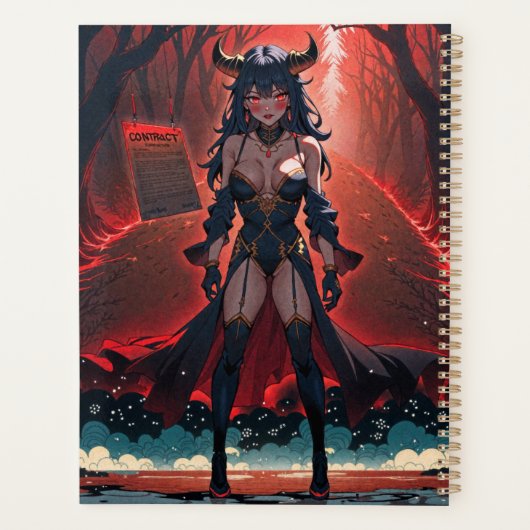 Demonstration mit Kontakt an Crossroads, Anime Dem Planer (Rückseite)