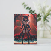 Demonstration mit Kontakt an Crossroads, Anime Dem Postkarte (Stehend Vorderseite)