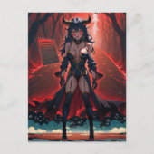 Demonstration mit Kontakt an Crossroads, Anime Dem Postkarte (Vorderseite)