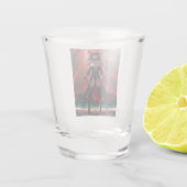 Demonstration mit Kontakt an Crossroads, Anime Dem Schnapsglas (Rückseite)