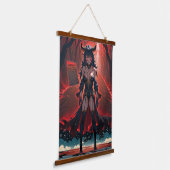 Demonstration mit Kontakt an Crossroads, Anime Dem Wandteppich Mit Holzrahmen (Gewinkelt)