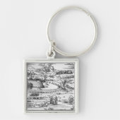 Demonstration von Verteidigungsmaßnahmen Schlüsselanhänger (Vorne)