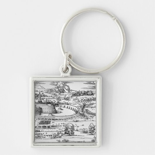 Demonstration von Verteidigungsmaßnahmen Schlüsselanhänger (Vorne)