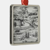 Demonstration von Verteidigungsmaßnahmen Silbernes Ornament (Rechts)