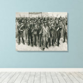 Demonstration zum Anwesen von Parnell Leinwanddruck (Insitu (Holzboden))