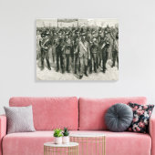 Demonstration zum Anwesen von Parnell Leinwanddruck (Insitu (Wohnzimmer))