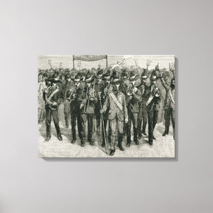 Demonstration zum Anwesen von Parnell Leinwanddruck