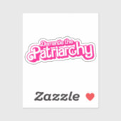 Demontage des Patriarchats Aufkleber (Blatt)