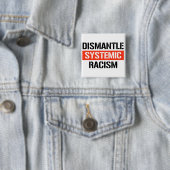 Demontage systemischen Rassismus Button (Beispiel)