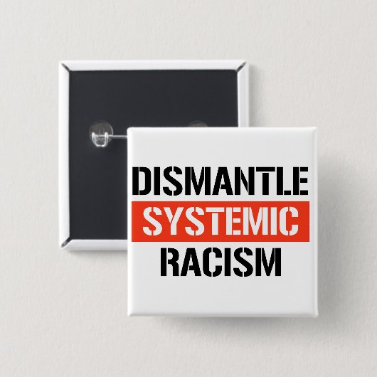 Demontage systemischen Rassismus Button (Vorne & Hinten)