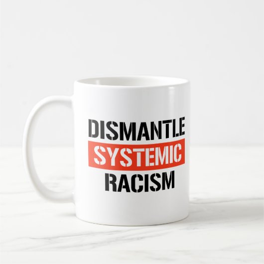Demontage systemischen Rassismus Kaffeetasse (Links)