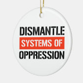 Demontage von Systemen der Unterdrückung Keramik Ornament (Links)