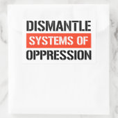 Demontage von Systemen der Unterdrückung Rechteckiger Aufkleber (Tasche)