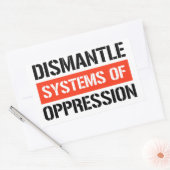 Demontage von Systemen der Unterdrückung Rechteckiger Aufkleber (Umschlag)