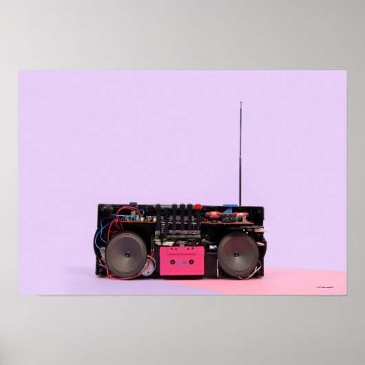 demontierbare tragbare Stereoanlage Poster (Vorne)