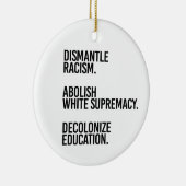 Demontieren Abolish Decolonisation Keramik Ornament (Rechts)